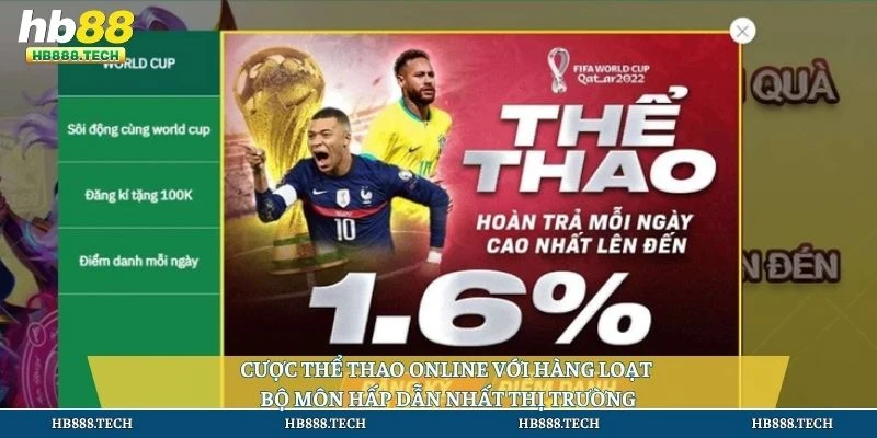 Cược thể thao online với hàng loạt bộ môn hấp dẫn nhất thị trường